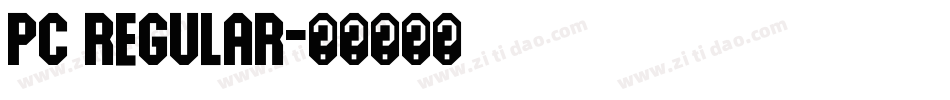 PC Regular字体转换